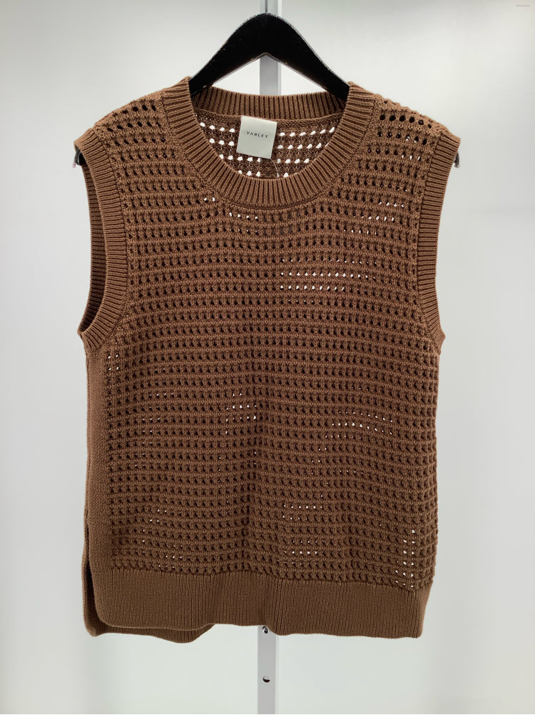 Varley Size L Brown Darin Longline Tank Top