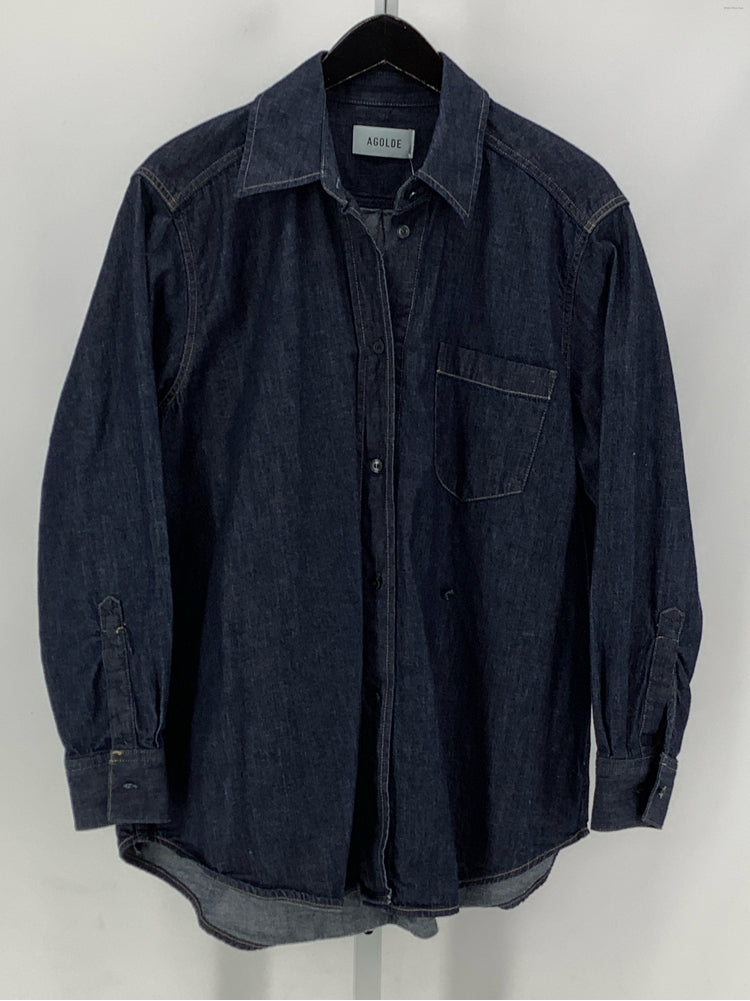 AgoldE Size S Denim Kaelin Shirt
