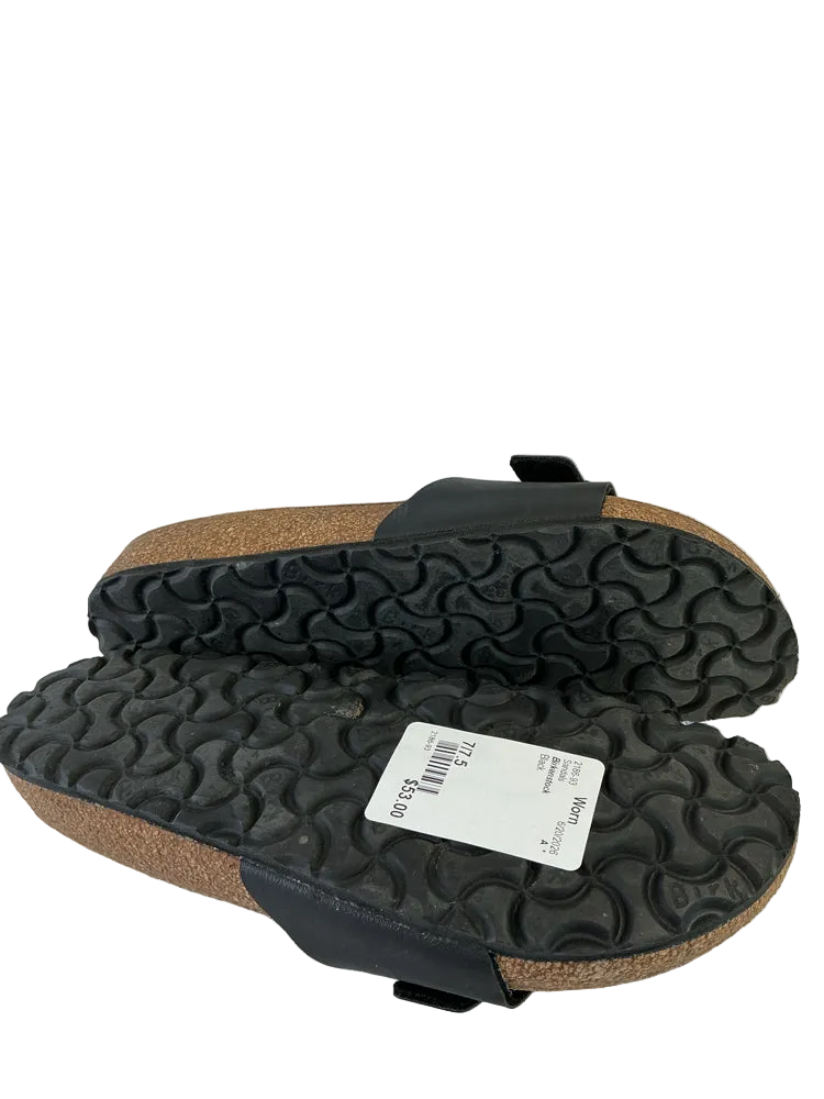 Birkenstock Shoe Size 7/7.5 Black Sandals