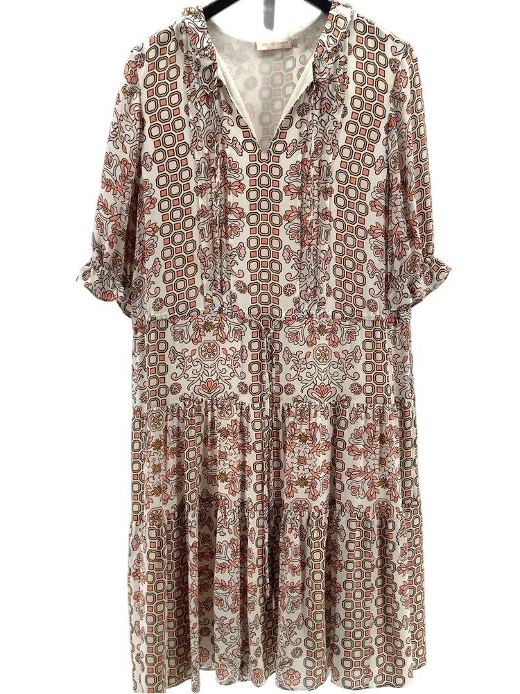 Tory Burch Size 6 Orange Multi Dress