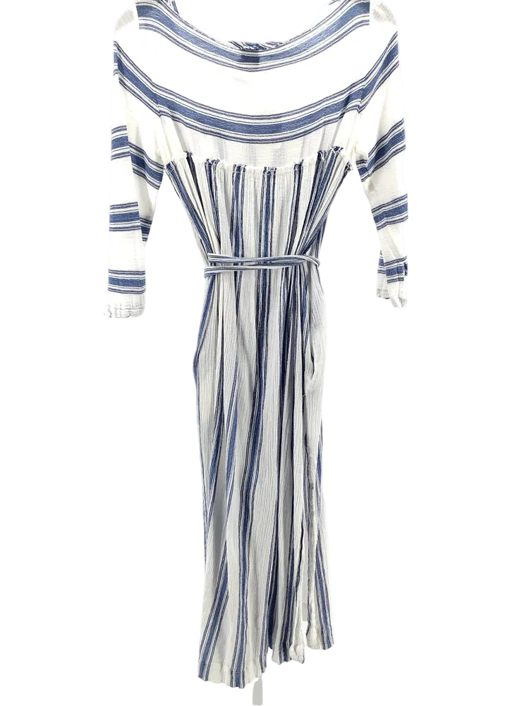 Malia Mills Size S White & blue Dress