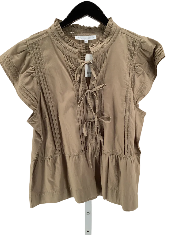 Melissa Nepton Size L Brown Shirt