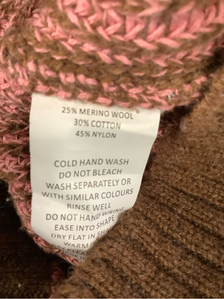 Zaket & Plover Size XS Pink & Brown Sweater