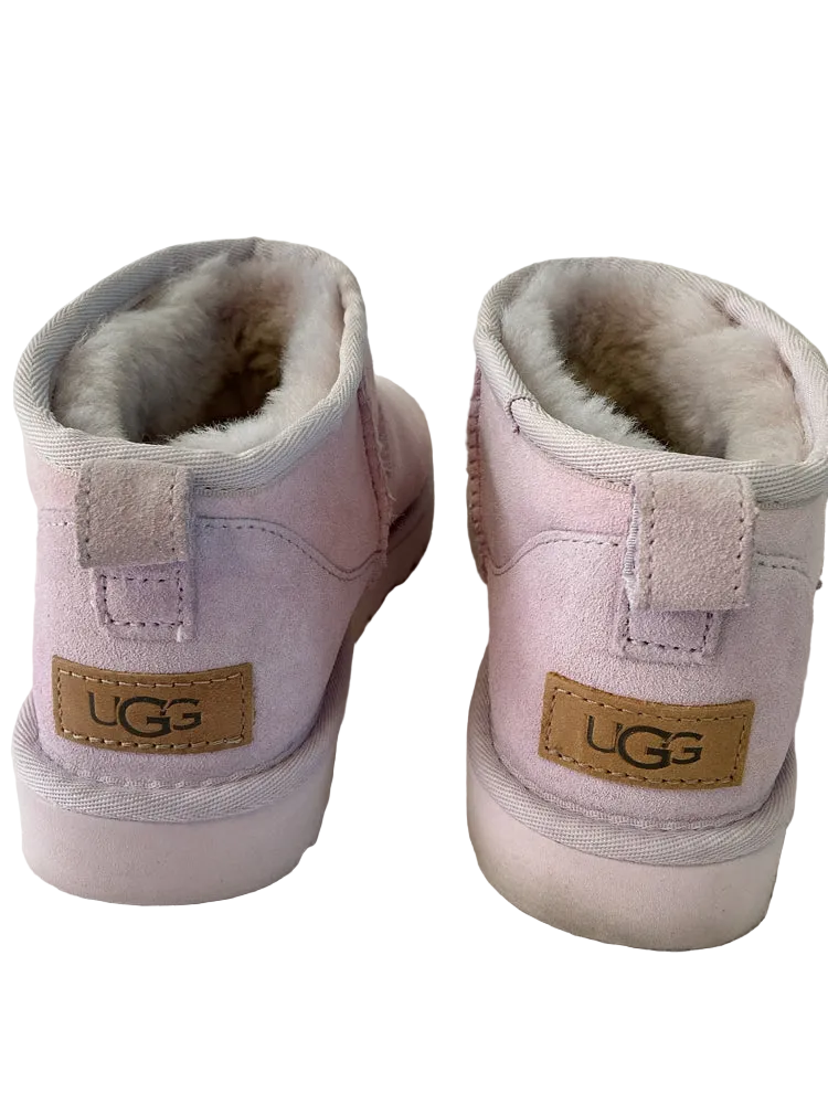 Ugg Shoe Size 7 Lavender Ultra Mini Boots