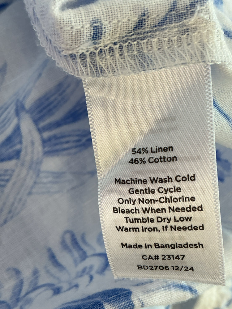 Talbots Size XLP Blue & White Dress