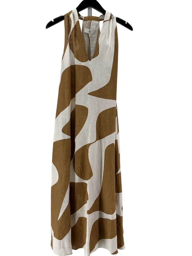 Banana Republic Size XS Brown & white Dress
