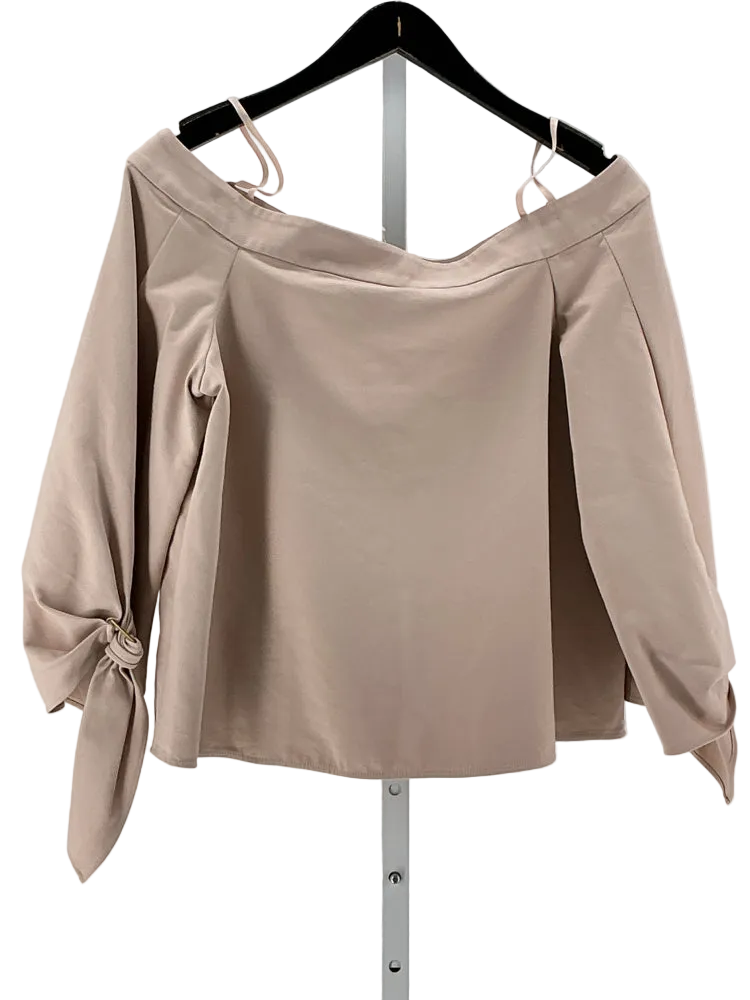 tibi Size 8 Tan Shirt