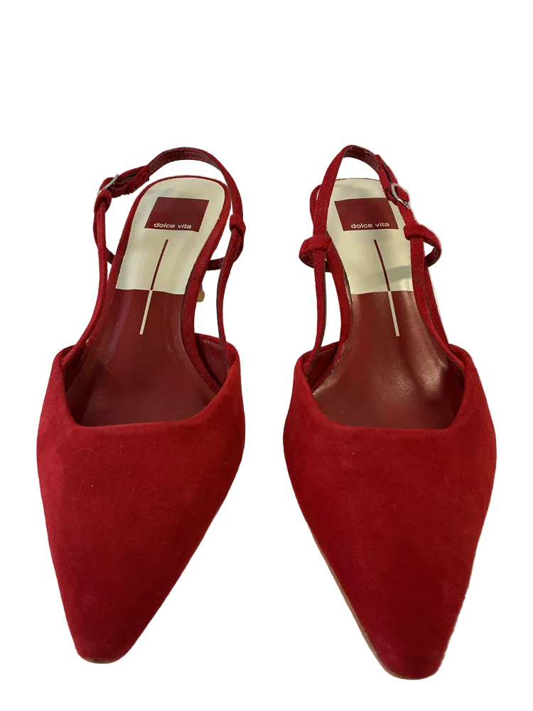 Dolce Vita Shoe Size 8 Red Kitten Heel