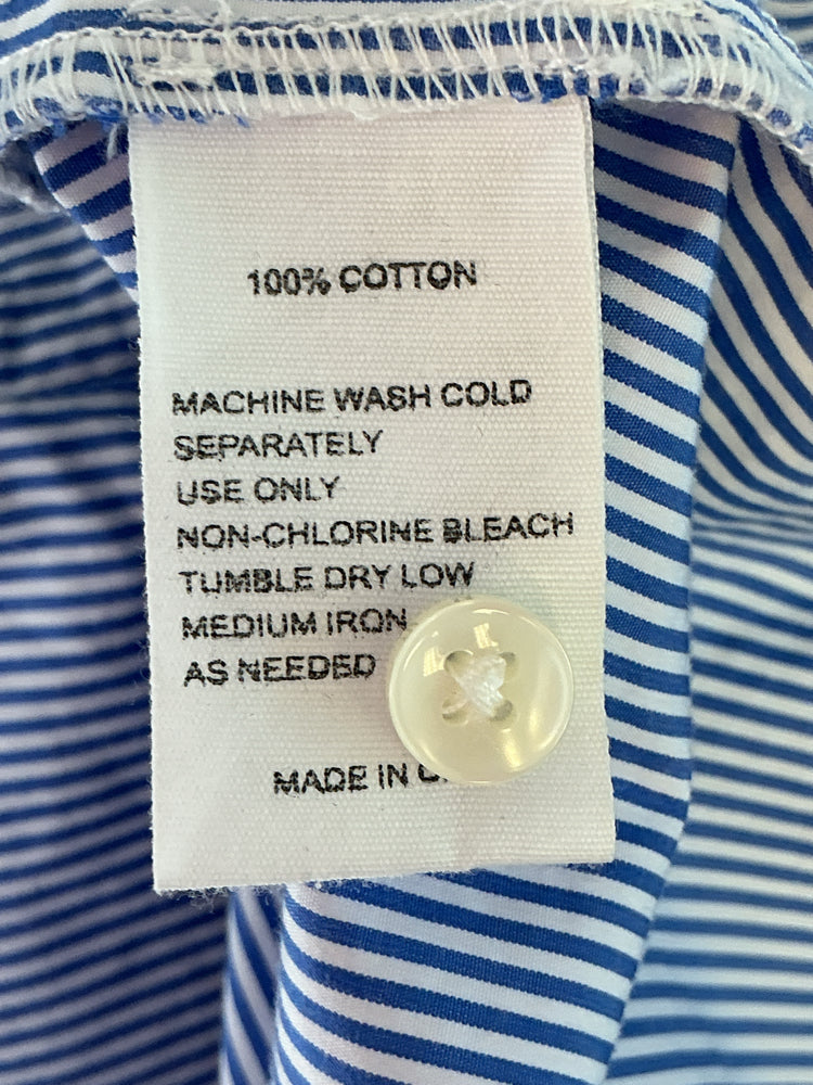 Trovata Size L Blue & White Shirt