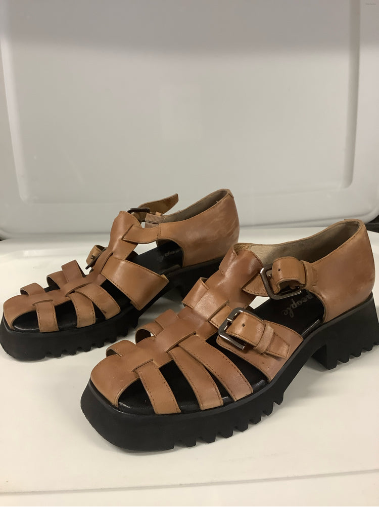 Free People Shoe Size 8 Brown Janis Fisherman Sandals