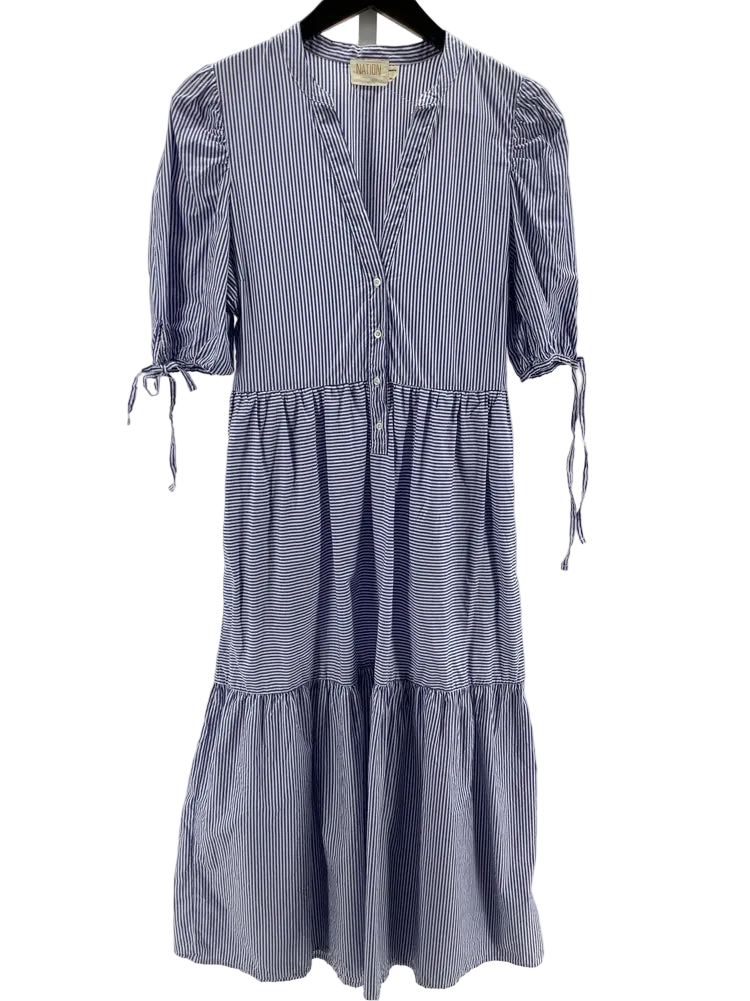 Nation Size S Blue & White Dress