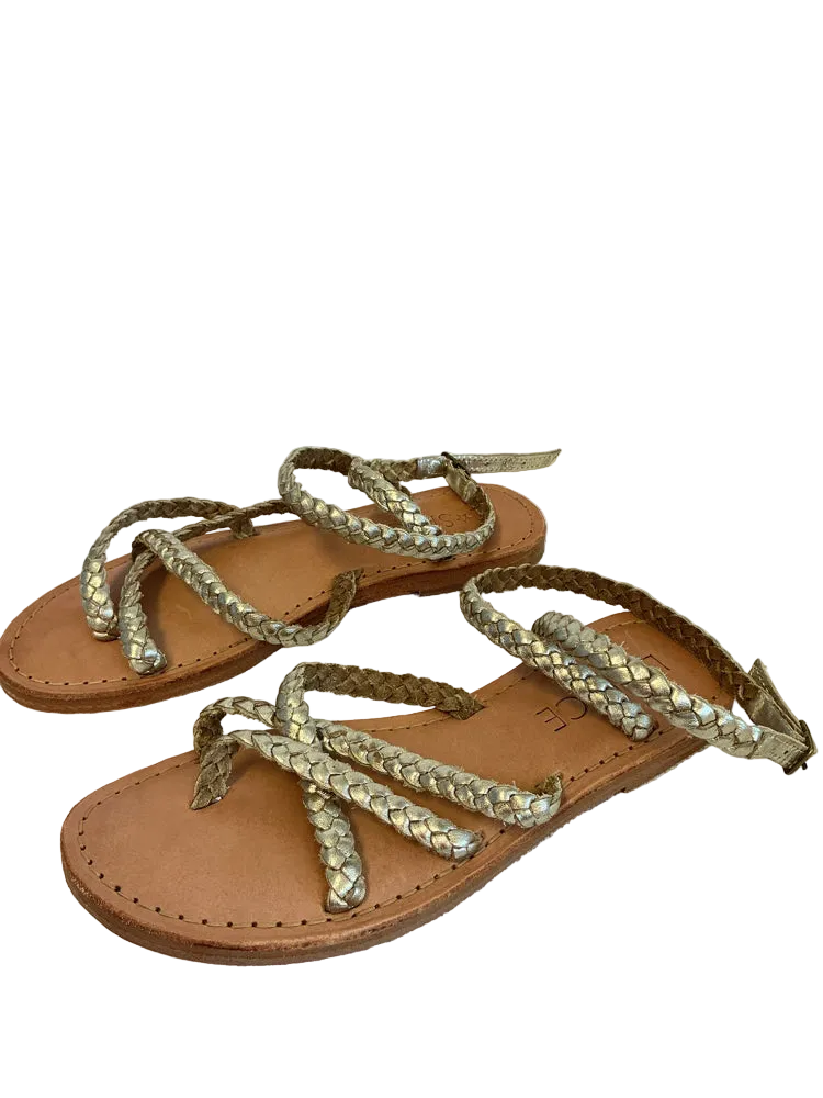 L Space Shoe Size 6 Gold Sandals