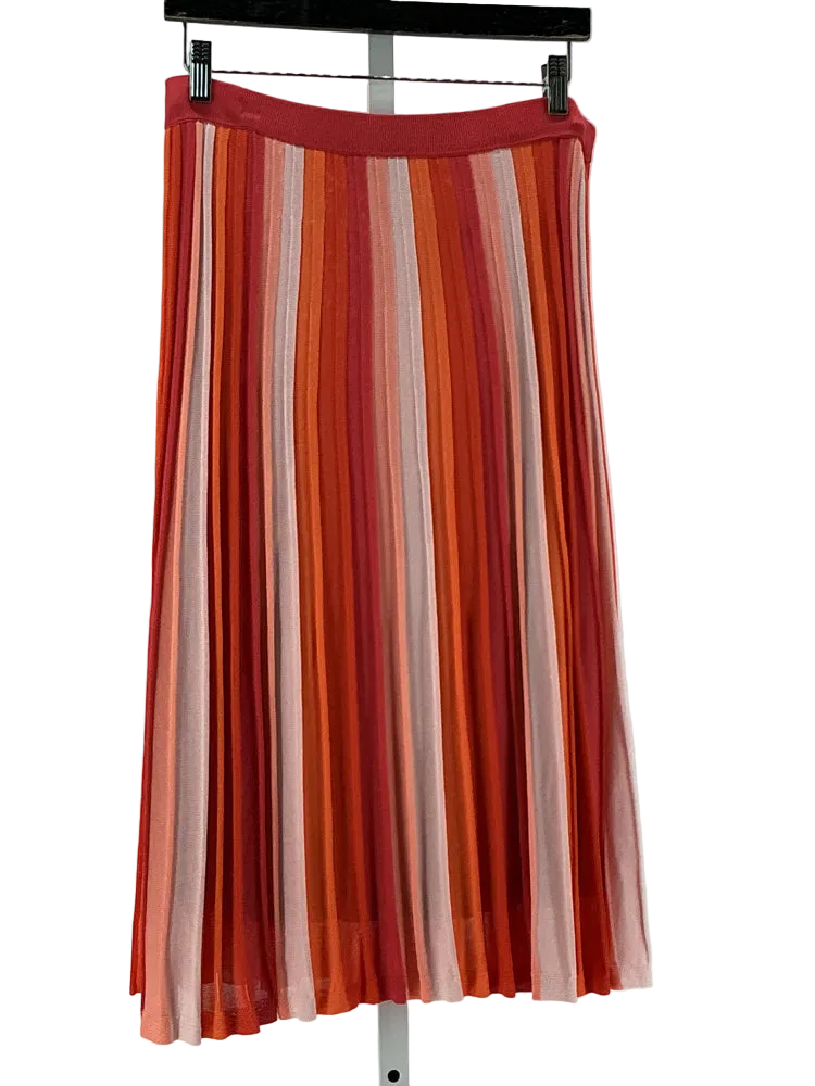 Trina Turk Size L Orange Multi Skirt