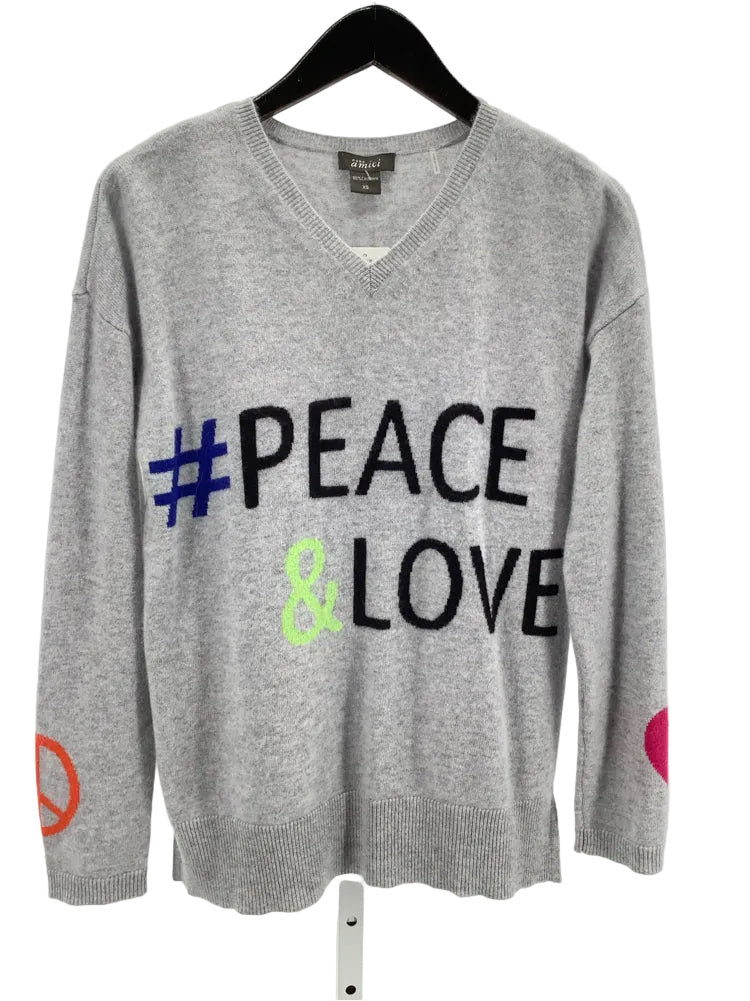 Pure Amici Size XS Gray multi Sweater