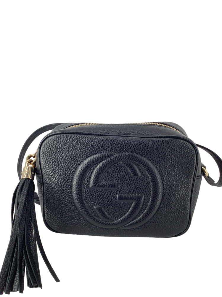 Gucci Black Soho Disco Handbags