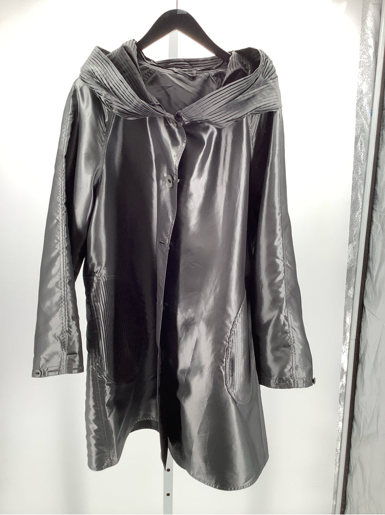 Ubu Size L Black & Silver Raincoat