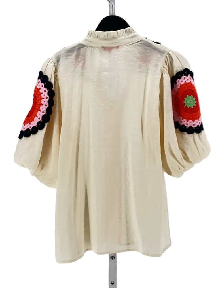 THML Size M Cream multi Shirt