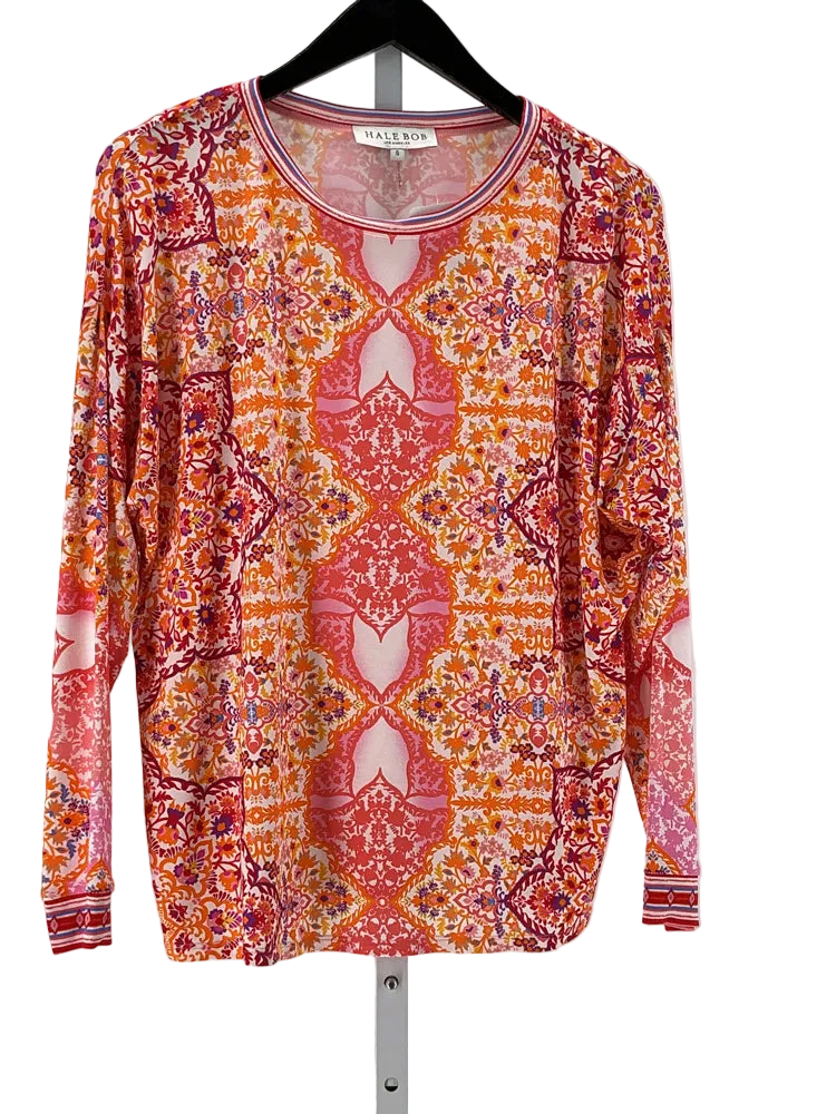Hale Bob Size S Orange Multi Shirt