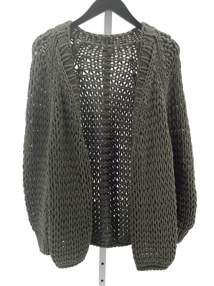 Margaret O'Leary Size OS Olive Cardigan