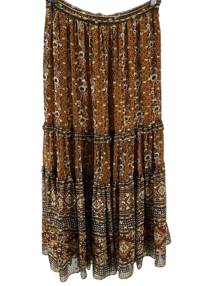 Ulla johnson Size 4 Brown Multi Skirt