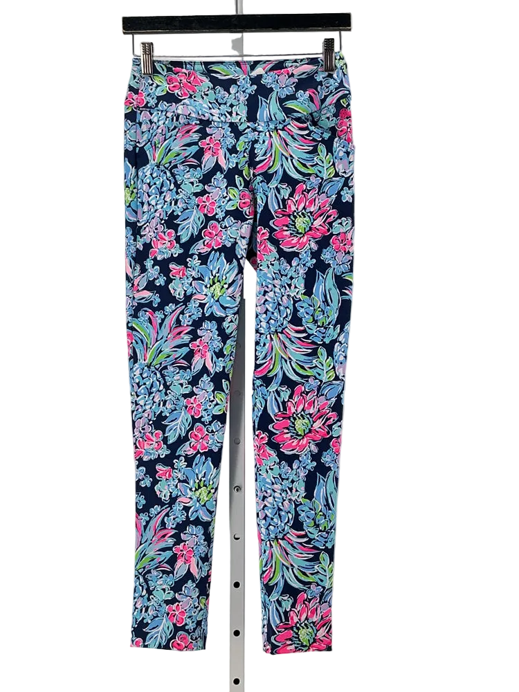 Lilly Pulitzer Size 00 Blue Multi Leggings