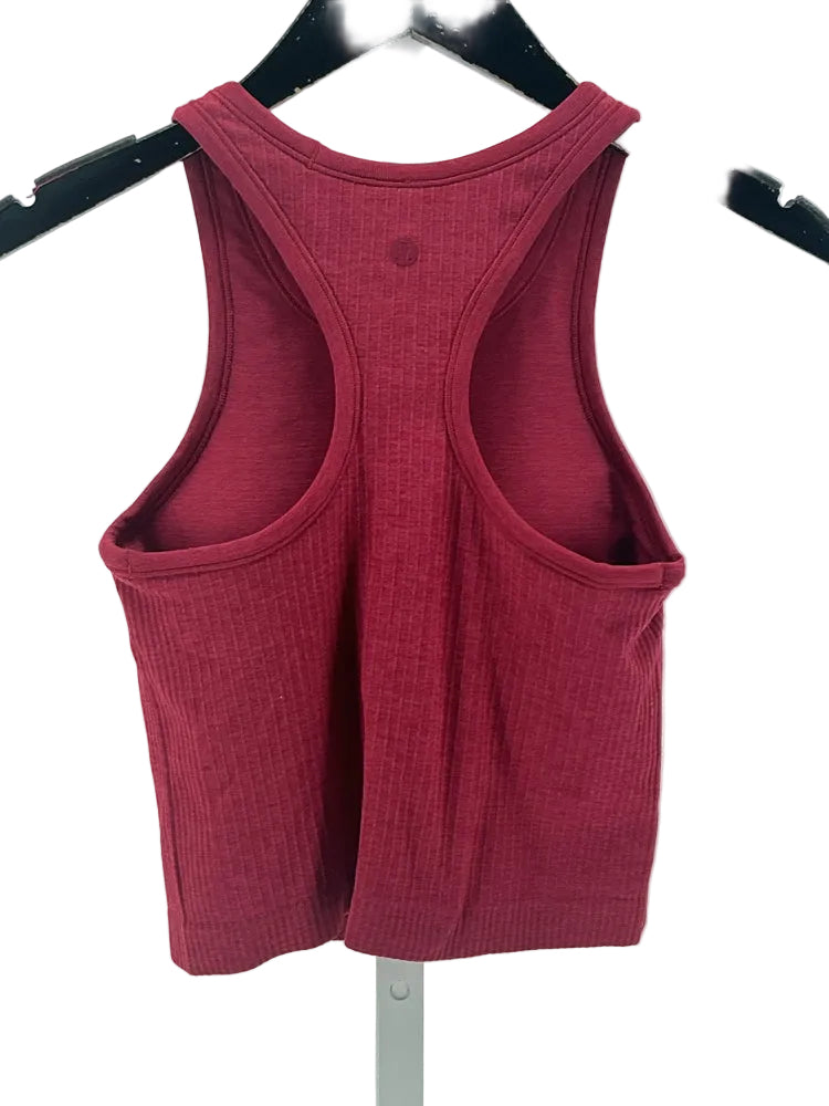 lululemon Size 4 Red Tank Top