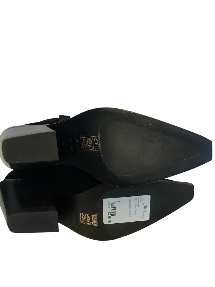 Anine Bing Shoe Size 7 Black Tania Booties
