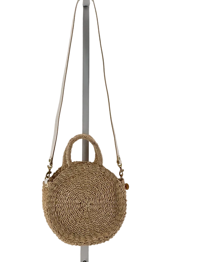 Clare V. Tan & White Alice Handbags