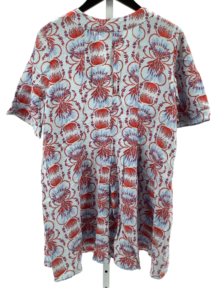 Emily McCarthy Size S Blue & Red Tunic