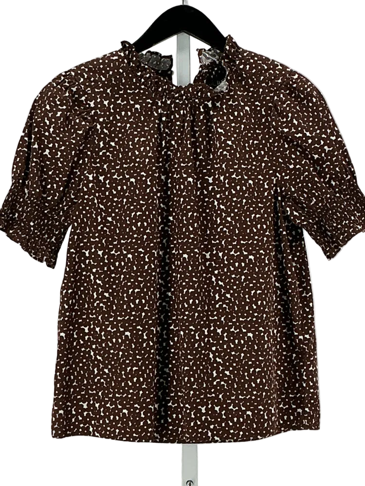 Jcrew Size S Brown & white Shirt