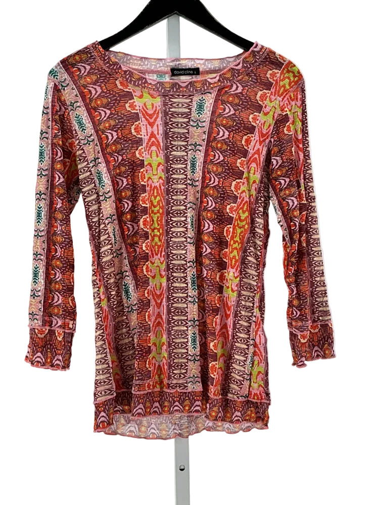 David Cline Size L Purple multi Shirt