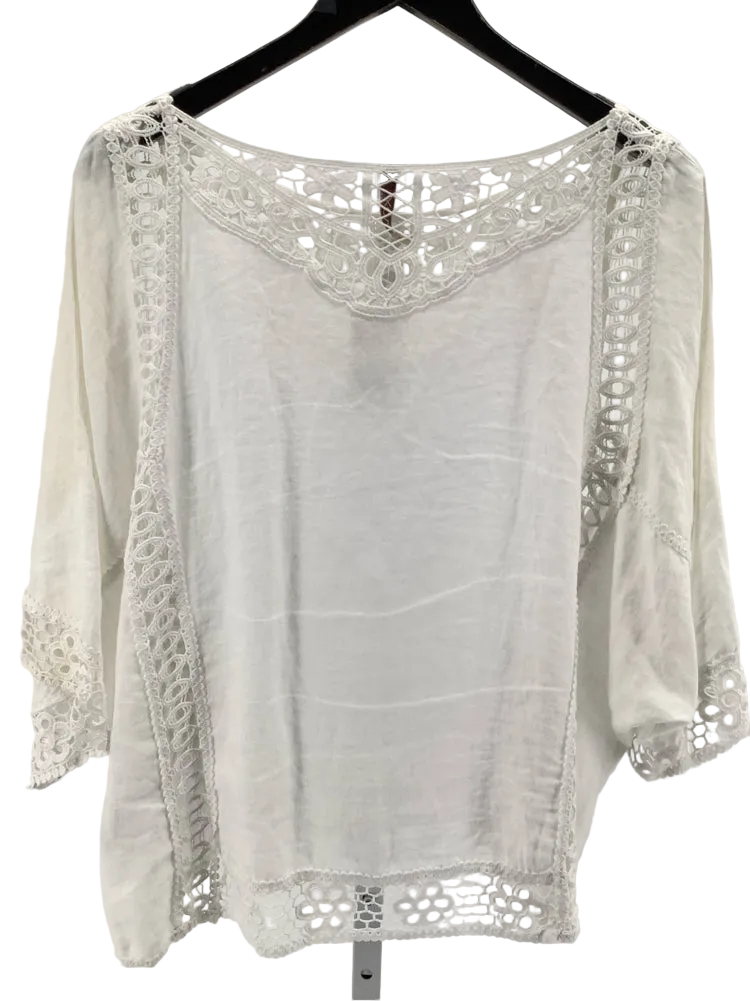 Xcvi Size M White Shirt