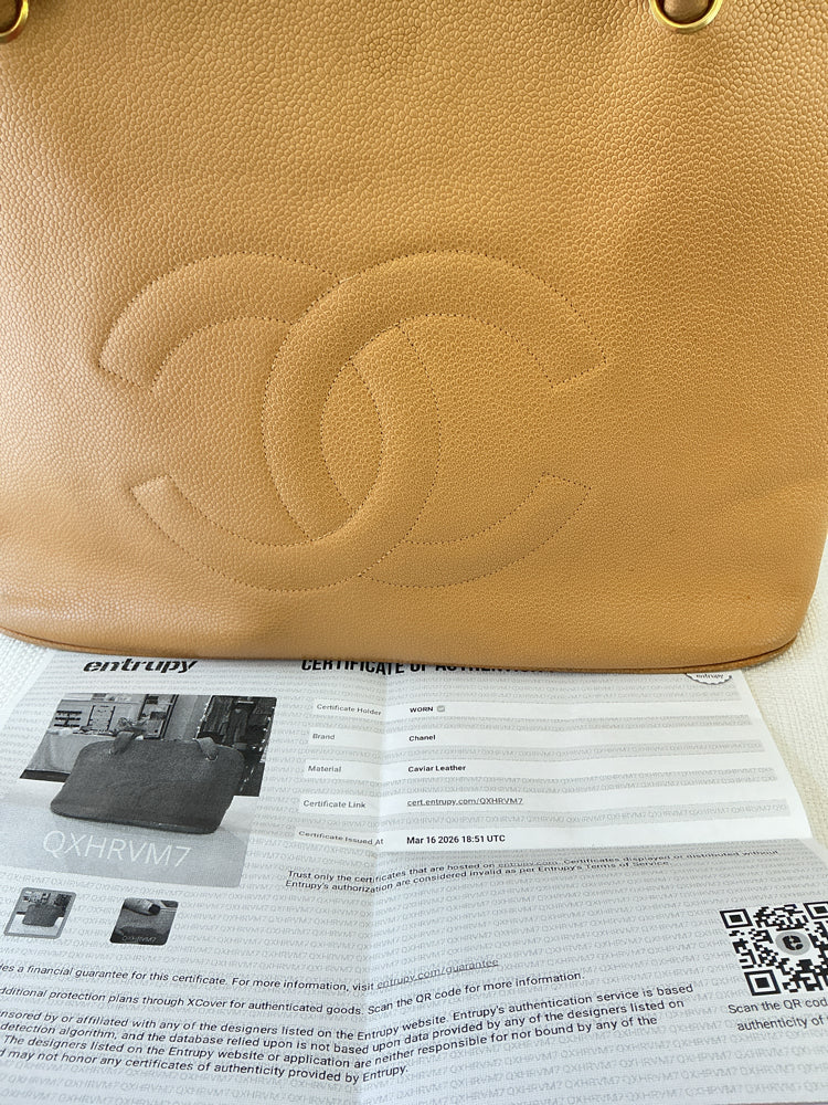 Chanel Tan Handbags