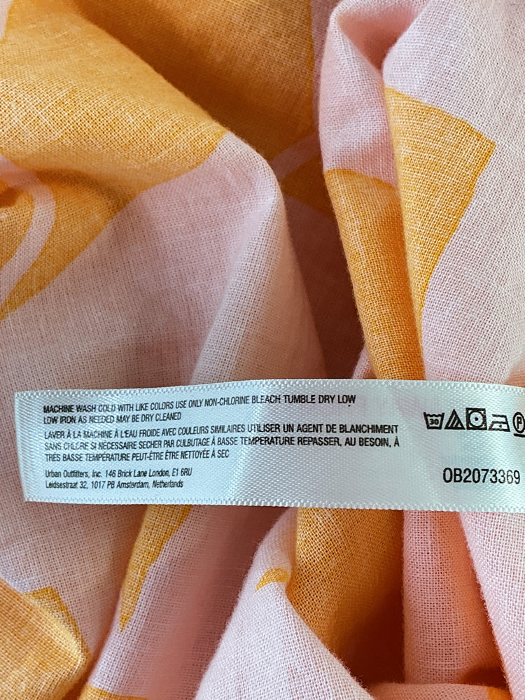 Free People Size XL Orange & Pink Dress