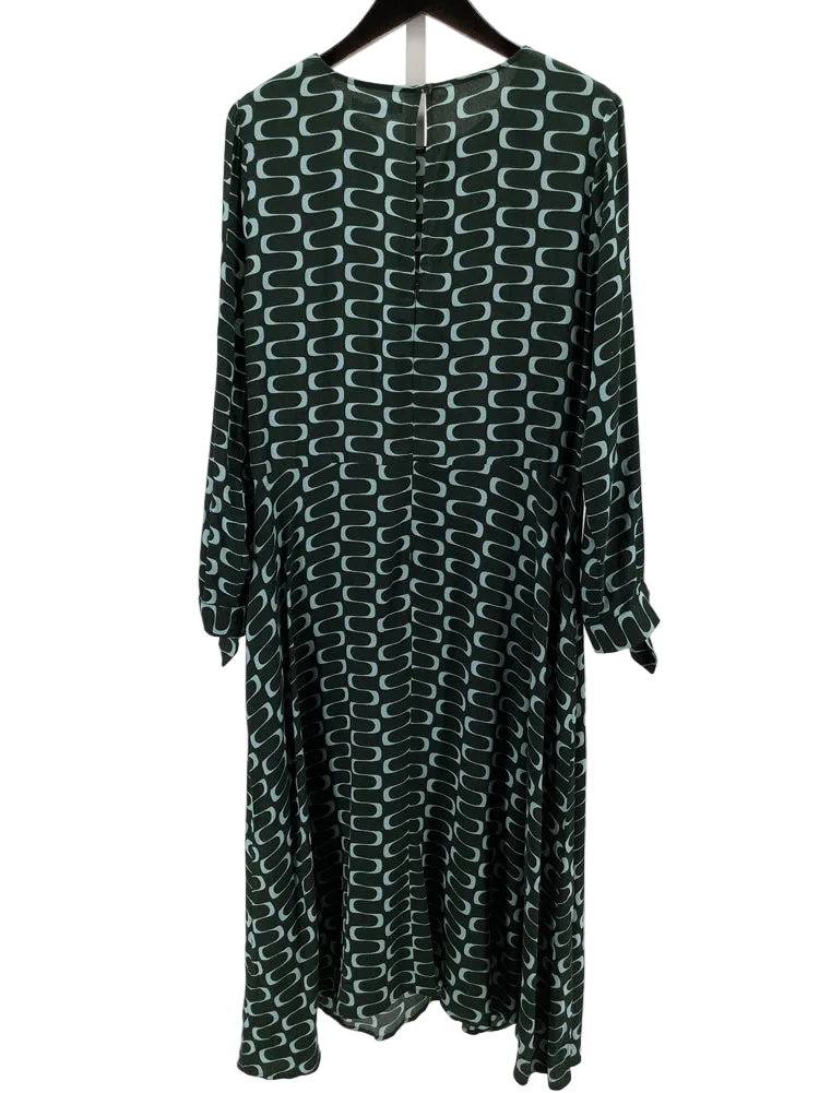 Reformation Size 14 Green & Blue Port Dress