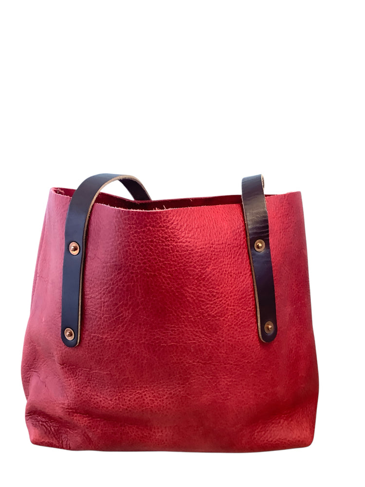 Go Forth Goods Red & Brown Handbags