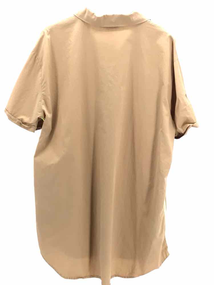 Caryn Lawn Size OS Tan & Lime Dress