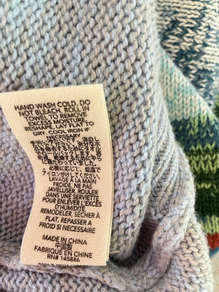 the GREAT Size 0 Blue Multi Sweater