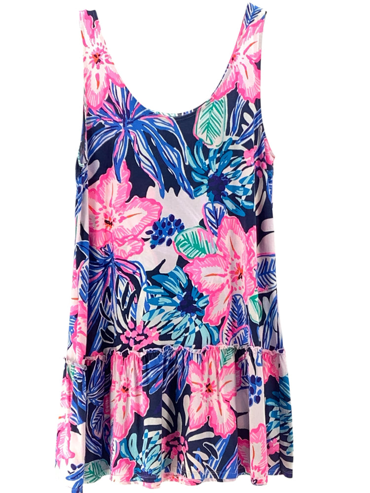 Lilly Pulitzer Size XL Blue Multi Dress