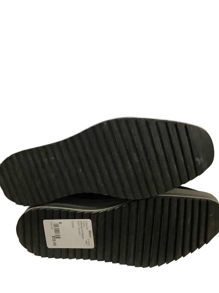 Johnston & Murphy Shoe Size 6 Black Gracelyn Loafers