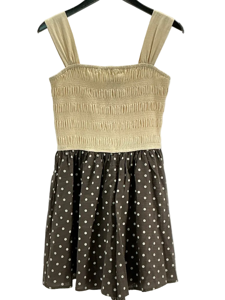 bohme brown dress Size M Cream & short puff sleeves Kukoosong Women's V-Neck Elbow-Length lj-size-chart Set:3-Piece (Bed - Nightstand - Chest)
