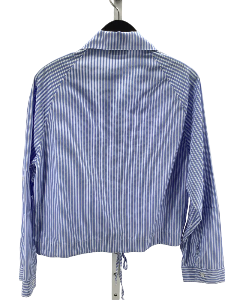 LNA clothing Size S Blue & White Alpine Shirt