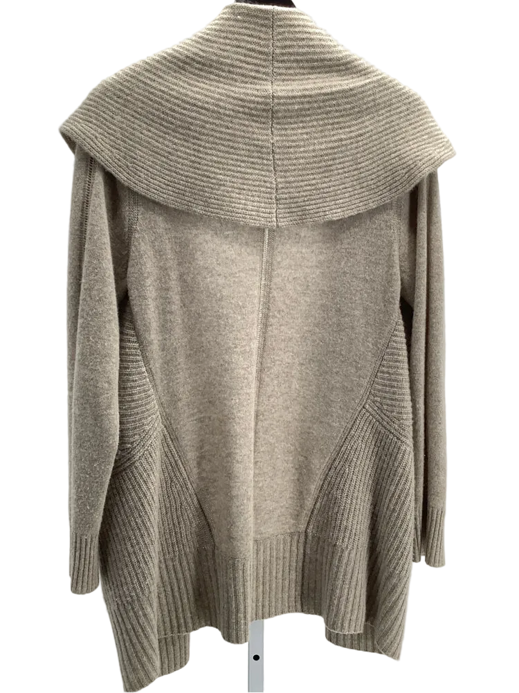 White + Warren Size M Tan Cardigan