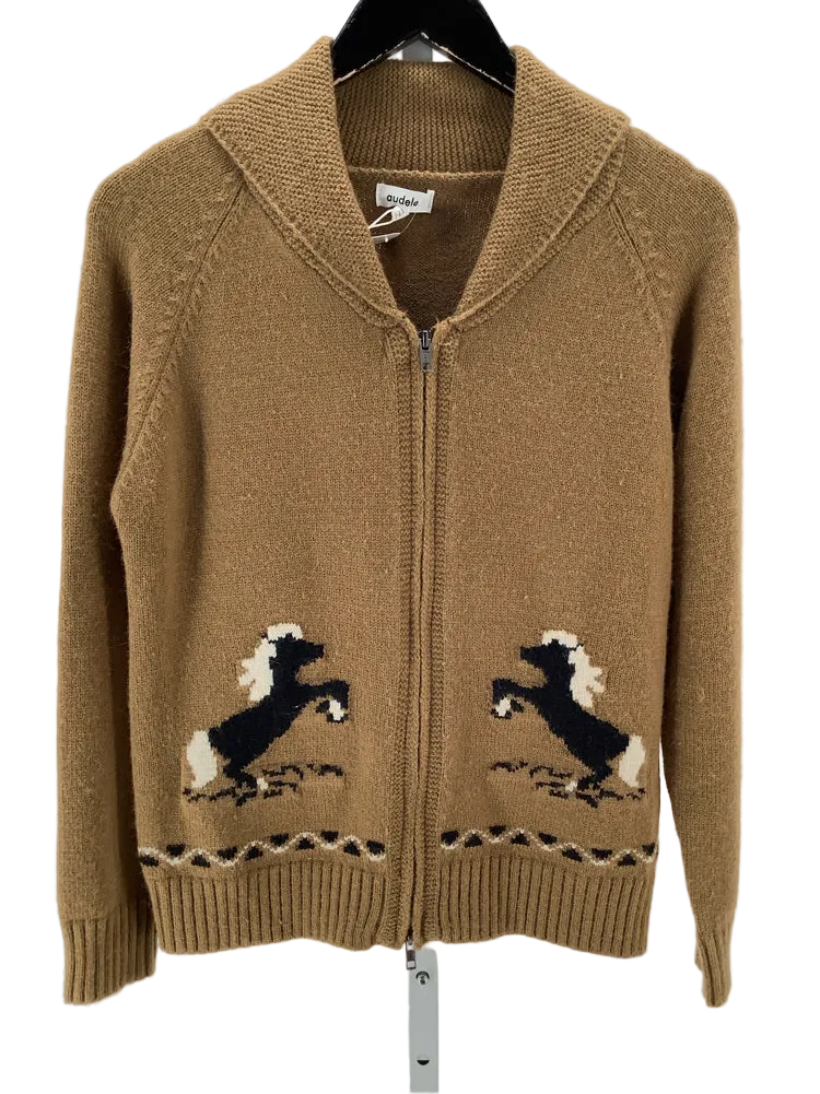Audele Size XS Brown & Black Cardigan