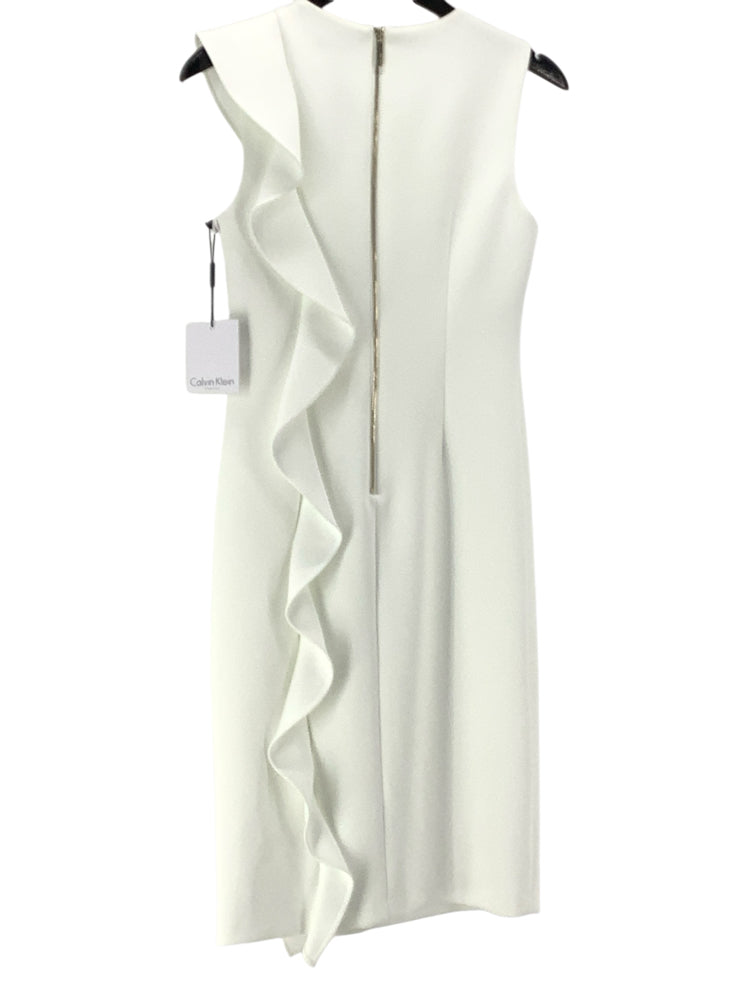 Calvin Klein Size 2 White Dress