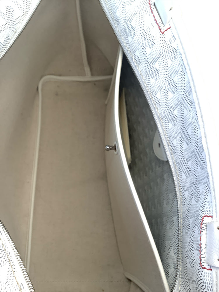 Goyard White & Gray Artois PM Handbags