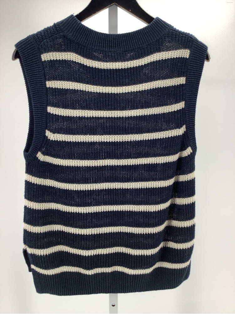 Faherty Size S Navy & white Miramar Sweater