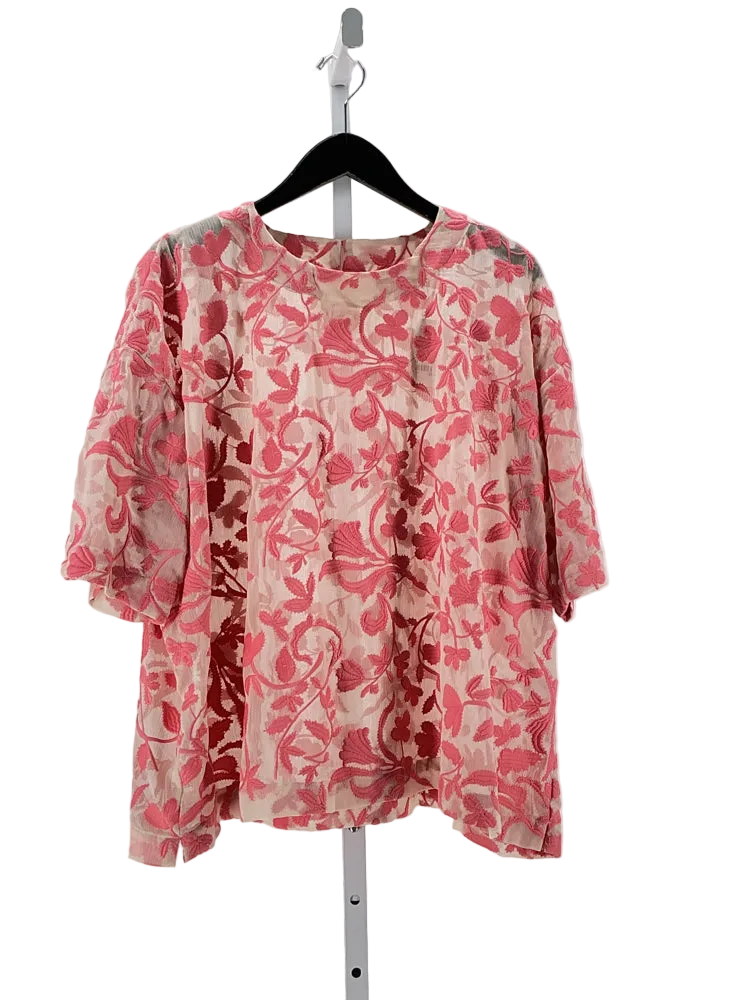 Masai Size M Pink & Tan MaDegana Shirt
