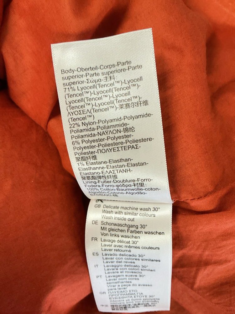 Scotch & Soda Size L Orange & Tan Dress