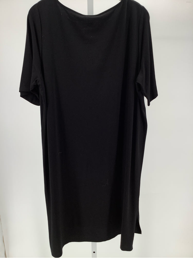 Eileen Fisher Size XL Black Dress